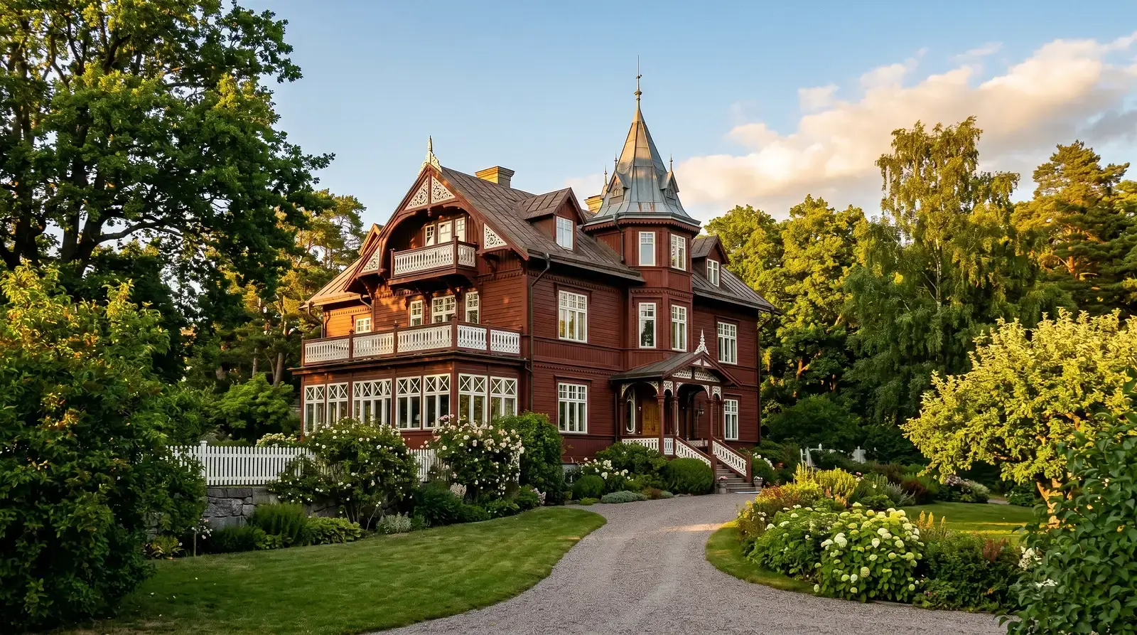 Historisk villa i Djursholm med original träfönster